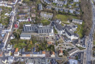 Aerial view, Kliniken Essen Mitte - Evangelisches Krankenhaus Essen-Werden, St. Josef Krankenhaus