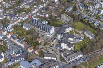 Aerial view, Kliniken Essen Mitte - Evangelisches Krankenhaus Essen-Werden, St. Josef Krankenhaus