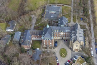 Aerial view, Fachklinik Kamillushaus Heidhausen, Essen-Heidhausen, Essen, Ruhr area, North