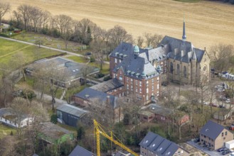 Aerial view, Fachklinik Kamillushaus Heidhausen, Essen-Heidhausen, Essen, Ruhr area, North