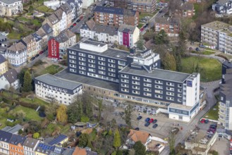 Aerial view, Kliniken Essen Mitte - Evangelisches Krankenhaus Essen, Werden, Essen, Ruhr area,