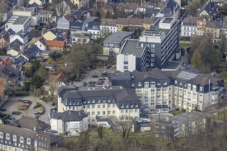 Aerial view, Kliniken Essen Mitte - Evangelisches Krankenhaus Essen-Werden, St. Josef Krankenhaus