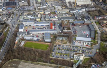 Aerial photo, fire brigade Essen, eastern district, Essen, Ruhr area, North Rhine-Westphalia,