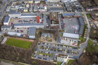 Aerial photo, fire brigade Essen, eastern district, Essen, Ruhr area, North Rhine-Westphalia,