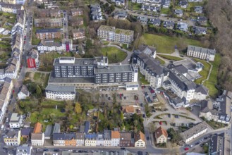 Aerial view, Kliniken Essen Mitte - Evangelisches Krankenhaus Essen-Werden, St. Josef Krankenhaus