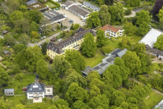 Aerial view, Grugapark, Botanical Garden of the University of Duisburg / Essen, Horticultural