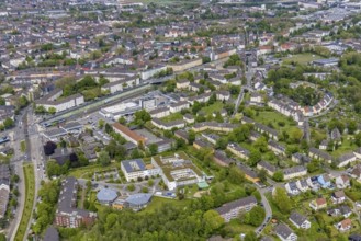 Aerial view, Clinic for Child and Adolescent Psychiatry, Albert-Liebmann-Schule Adelkamp site,