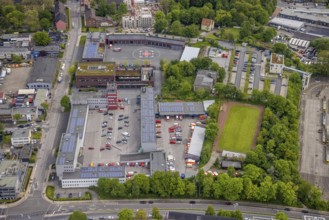 Aerial photo, fire brigade Essen, eastern district, Essen, Ruhr area, North Rhine-Westphalia,