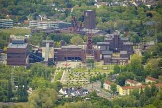 Aerial view, UNESCO World Heritage Zollverein, Essen-Stoppenberg, Essen, Ruhr area, North