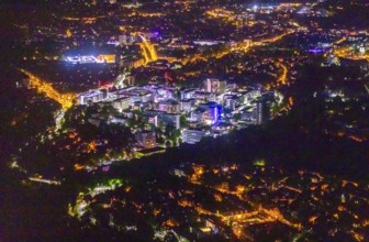 Aerial photograph, University Hospital Essen, Essen-Holsterhausen, Essen, Ruhr area, North
