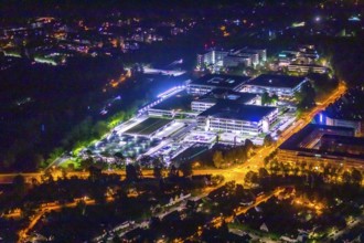 Aerial photograph, Bredeney office park, Karstadt headquarters, Essen police, Essen-Bredeney,