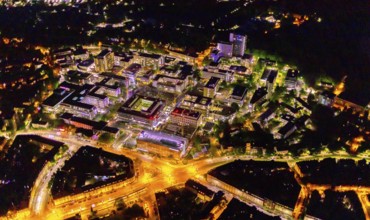 Aerial photograph, University Hospital Essen, Essen-Holsterhausen, Essen, Ruhr area, North