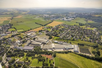 Aerial view, company premises Heinz Kettler Freizeit GmbH Sport and Franz Pauli GmbH metal goods
