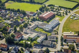 Aerial photo, Conrad-von-Ense-Schule, Bremen, Ense, Sauerland, North Rhine-Westphalia, Germany,