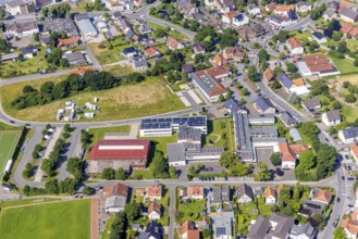 Aerial photo, Conrad-von-Ense-Schule, Bremen, Ense, Sauerland, North Rhine-Westphalia, Germany,