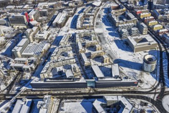 Aerial view, Funke Mediengruppe headquarters, Jakob-Funke-Platz 1, Berliner Platz, university