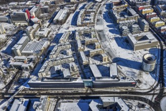 Aerial view, Funke Mediengruppe headquarters, Jakob-Funke-Platz 1, Berliner Platz, university