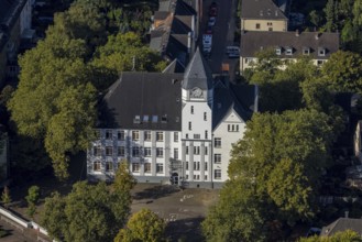 Aerial view, community primary school Turmschule in the district Rotthausen in Gelsenkirchen, Ruhr