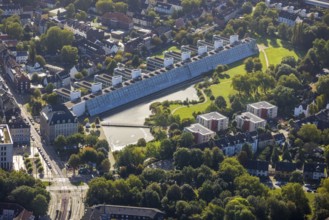 Aerial view, science park in the Ückendorf district of Gelsenkirchen, Ruhr area, North