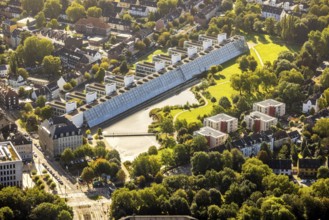 Aerial view, science park in the Ückendorf district of Gelsenkirchen, Ruhr area, North