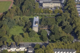 Aerial view, Fraunhofer ISE Laboratory Centre and Service Centre as well as GT3 Center Training and