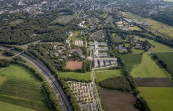 Aerial view, Westfälische Hochschule and Hans-Schwier-Berufskolleg in the district of Buer in
