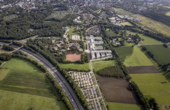 Aerial view, Westfälische Hochschule and Hans-Schwier-Berufskolleg in the district of Buer in