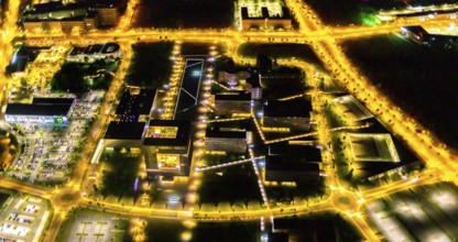 Aerial view, thyssenkrupp Quarter, Altendorf, Essen, Ruhr area, North Rhine-Westphalia, Germany,