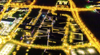 Aerial view, thyssenkrupp Quarter, Altendorf, Essen, Ruhr area, North Rhine-Westphalia, Germany,