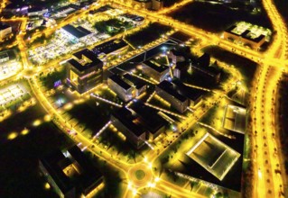 Aerial view, thyssenkrupp Quarter, Altendorf, Essen, Ruhr area, North Rhine-Westphalia, Germany,