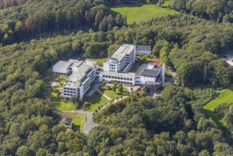 Aerial view, Königsfeld Rehabilitation Clinic in the Windgarten district of Ennepetal, Ruhr area,