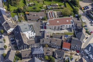 Aerial view, new building Haus an der Kirche Bethel.regional in the district Voerde in Ennepetal,