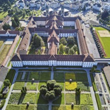 Benedictine abbey, monastery, place of pilgrimage, Einsiedeln, Canton Schwyz, Switzerland