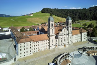 Benedictine abbey, monastery, place of pilgrimage, Einsiedeln, Canton Schwyz, Switzerland