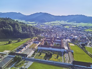 Benedictine abbey, monastery, place of pilgrimage, Einsiedeln, Canton Schwyz, Switzerland