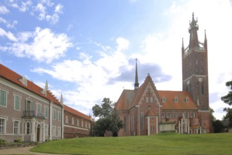 Grey House - House of the Princess and neo-Gothic St. Peter's Church with Bible Tower, UNESCO,