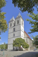 Early Gothic St Jakobi Church with twin towers, Schönebeck, Saxony-Anhalt, Germany