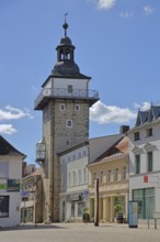 Historic salt tower, town tower, Schönebeck, Saxony-Anhalt, Germany