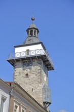 Historic salt tower, town tower, Schönebeck, Saxony-Anhalt, Germany