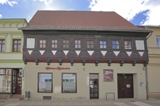 Historic Templar house built in 1553, half-timbered house, Haldensleben, Saxony-Anhalt, Germany