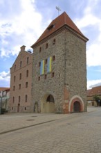 Historic Stendal Tower, Town Tower, Gate Tower, Haldensleben, Saxony-Anhalt, Germany