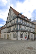 Historic Kühnsches Haus, half-timbered house, Haldensleben, Saxony-Anhalt, Germany