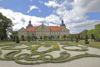 Baroque castle with baroque garden, park, Hundisburg, Haldensleben, Saxony-Anhalt, Germany