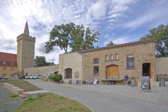 Gothic raven defence tower and defence tower, built in 1442, part of the former town