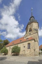 Baroque Protestant town church built in 1685, Bad Lauchstädt, Saxony-Anhalt, Germany