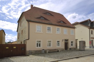 Library, Market, Bad Lauchstädt, Saxony-Anhalt, Germany