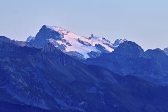 View from Rigi Kulm to the snow-covered Titlis, Engelberg, Canton Obwalden, Switzerland