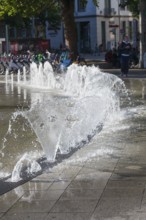 Water features at a fountain, Hanover, Lower Saxony, Germany