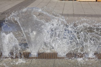 Water features at a fountain, Hanover, Lower Saxony, Germany