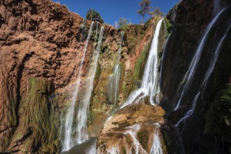 Beautifull cascades of waterfall Ouzoud in Morocco